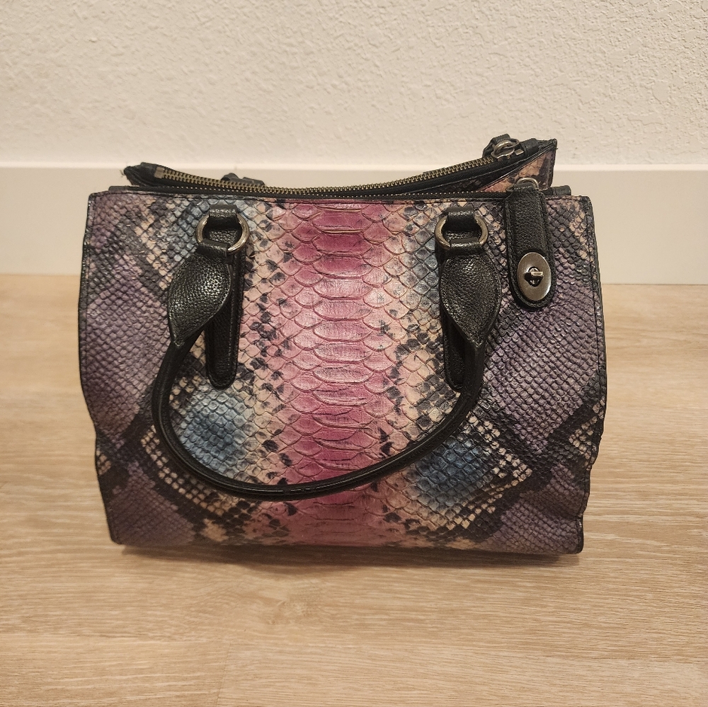Rare, Limited Edition Coach Multi Python Mini Cro… - image 5